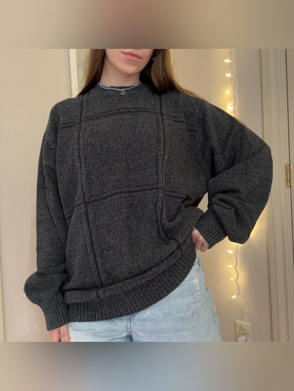 Grey and Black Sweater